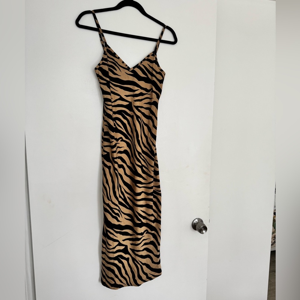 Wild Stripes Midi Dress